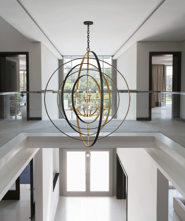 Contemporary foyer hot sale chandelier